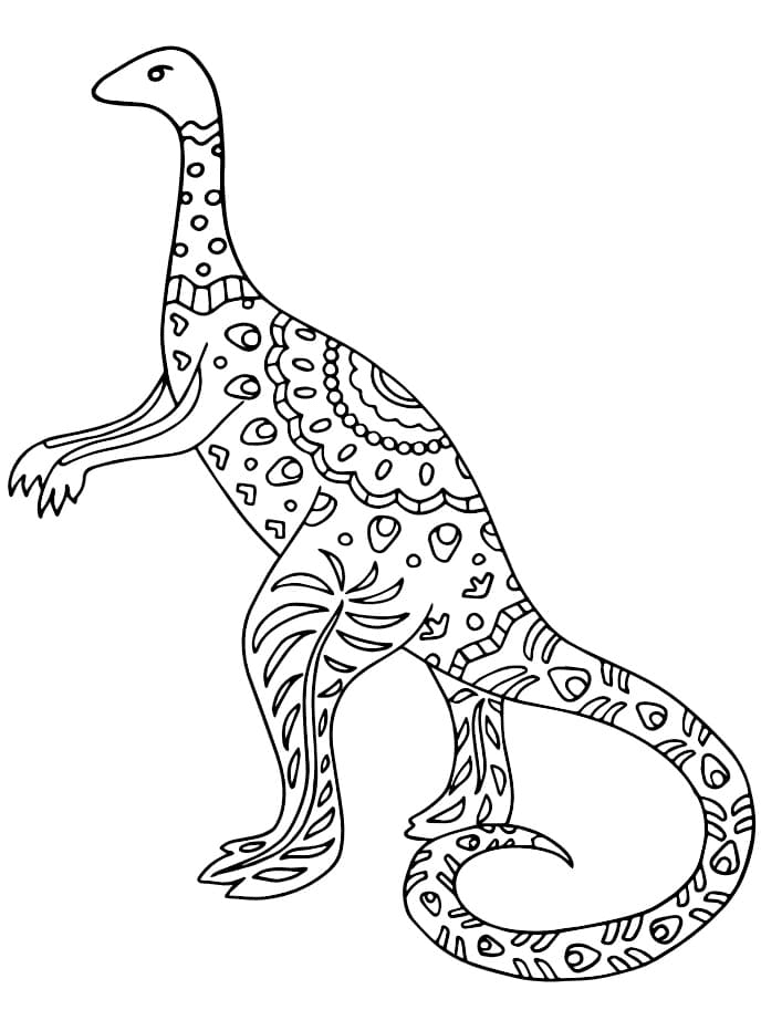 Diplodocus Alebrije de Alebrijes