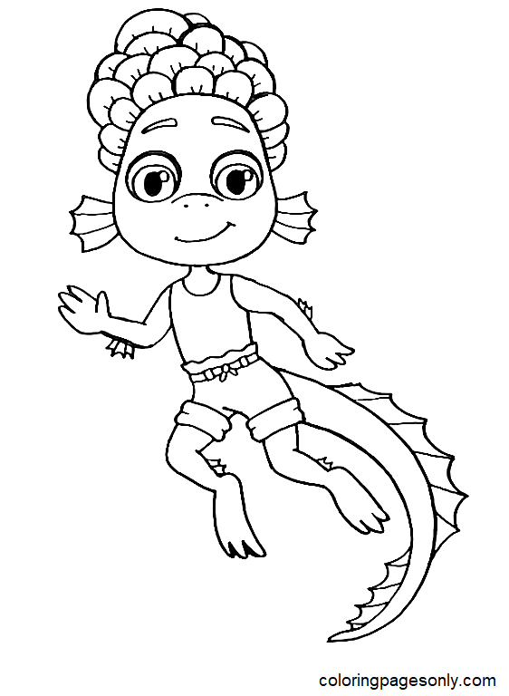 Disney Alberto Sea Monster Coloring Pages