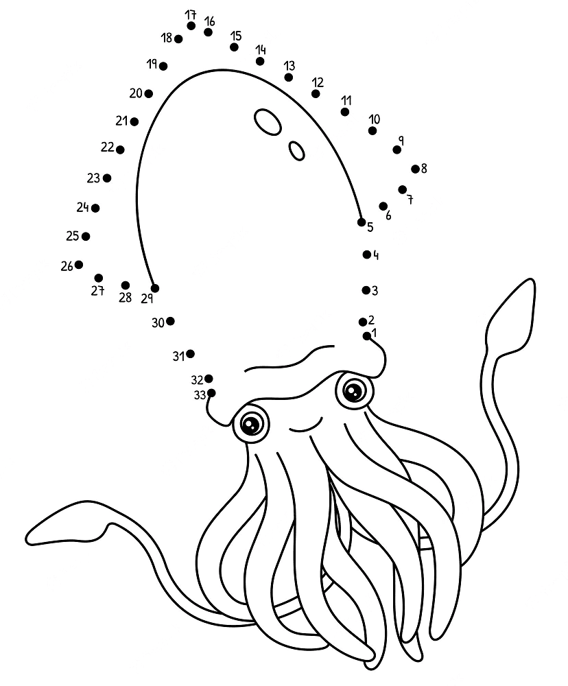 Unir puntos Calamares de Calamares