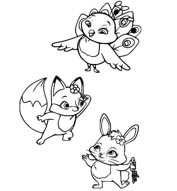 Flap and Flick with Twist Coloring Pages