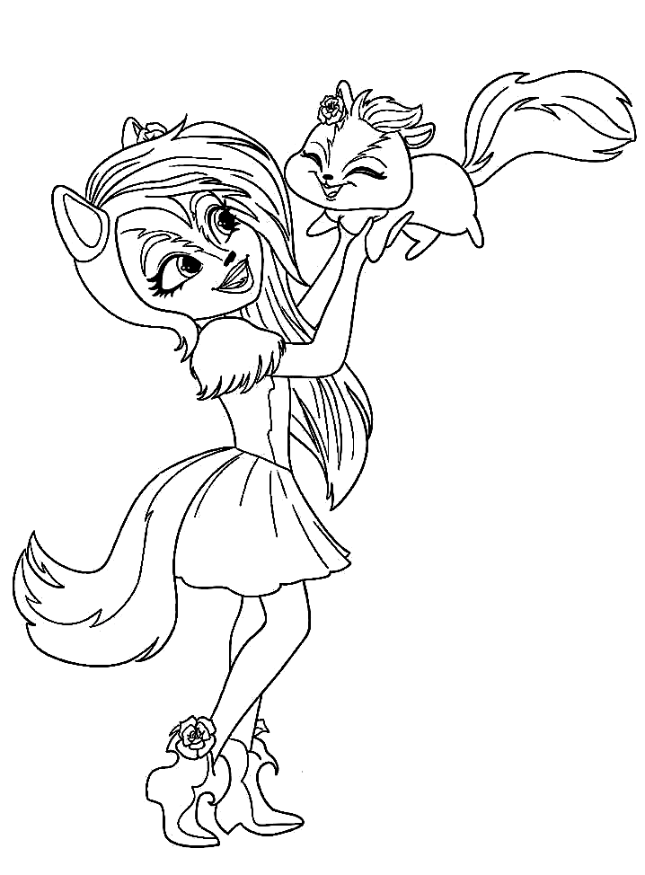 Flick with Felicity Fox Coloring Page