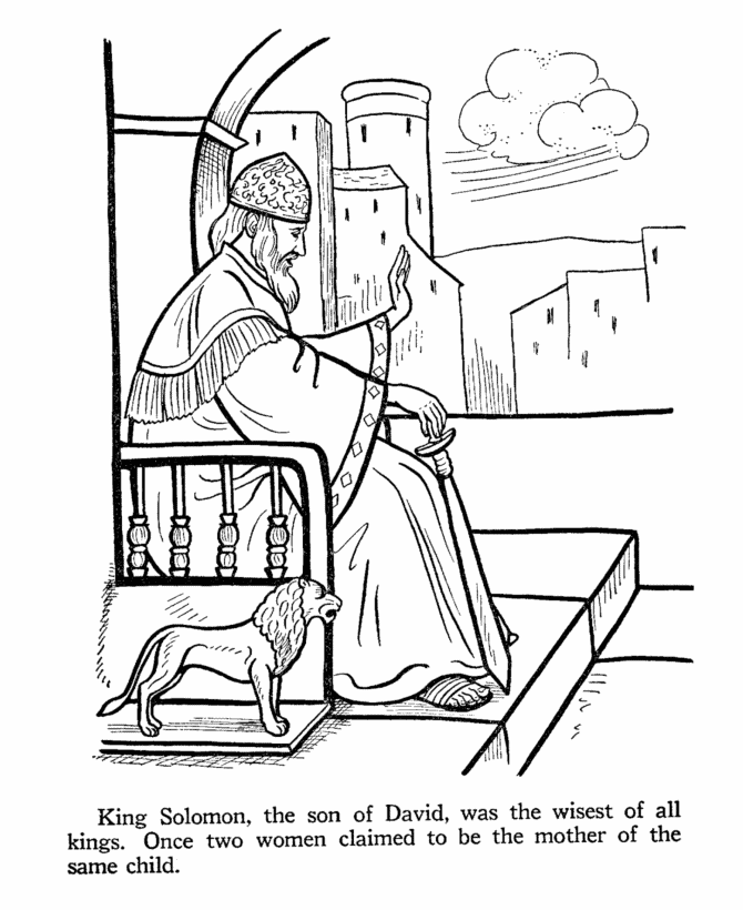 Free King Solomon Coloring Pages