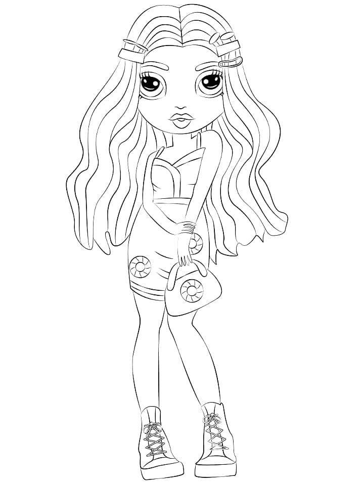 Bloom Rainbow High Coloring Pages Rainbow High Coloring Pages