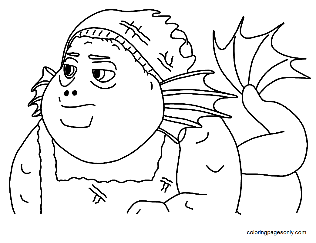 Grandma Paguro from Luca Coloring Pages