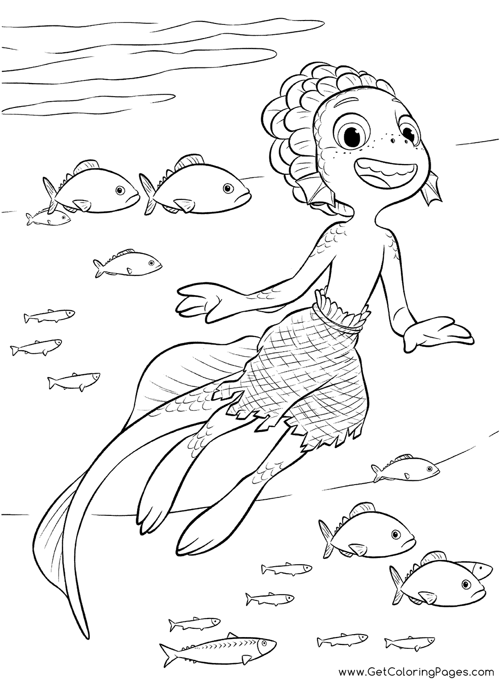 Happy Luca Coloring Page