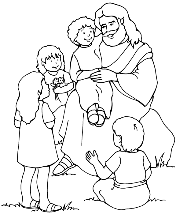 Jesús y los niños de Bible King