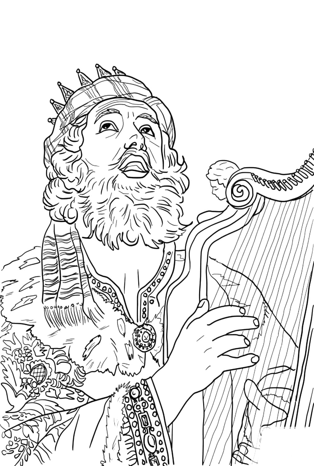 Harpe du roi David de Bible King