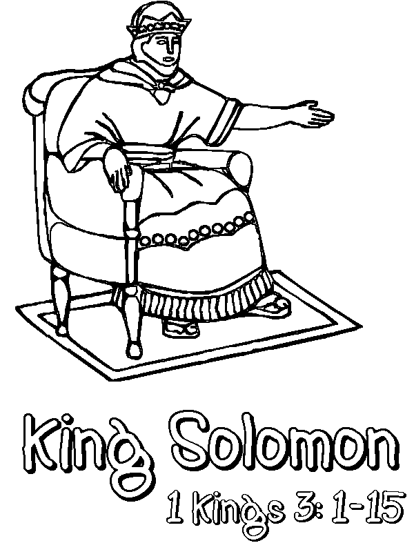 King Solomon to Print Coloring Page