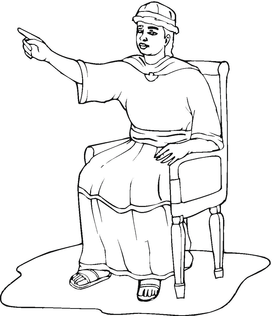 King Solomon Coloring Page