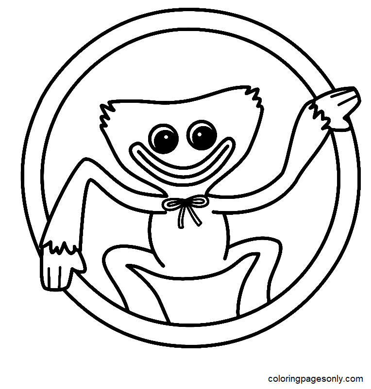 Little Huggy Wuggy Coloring Page