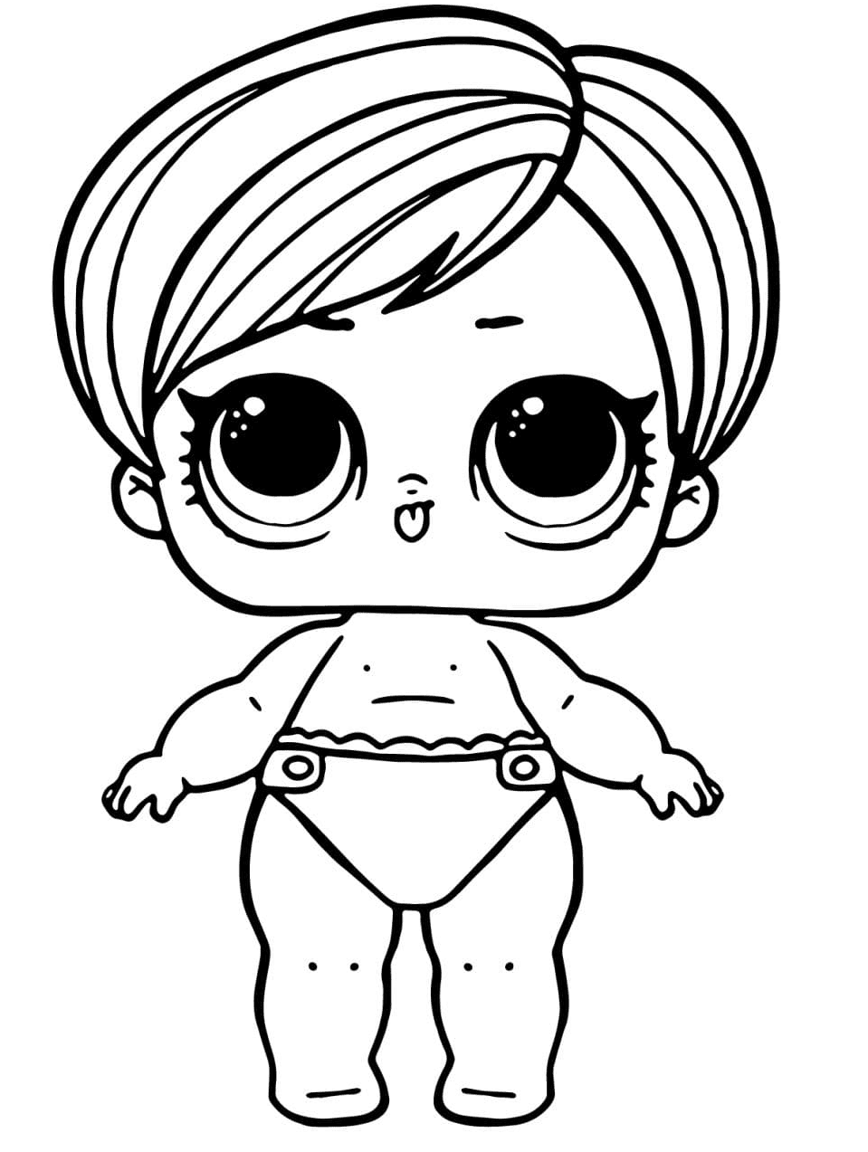 Lol Baby Lil Beatnik Babe Coloring Page