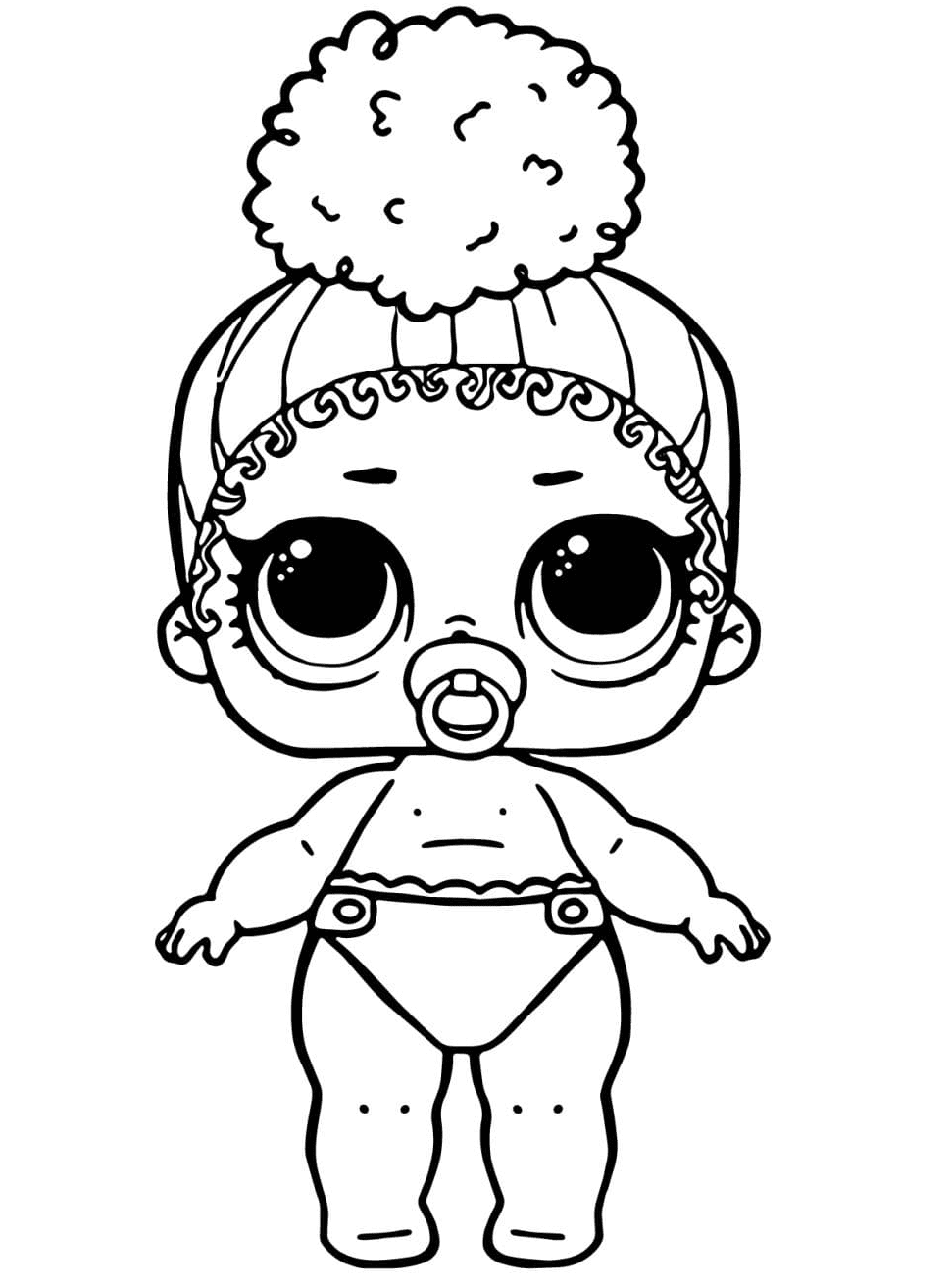 Lol Baby Lil Boss Queen Coloring Page
