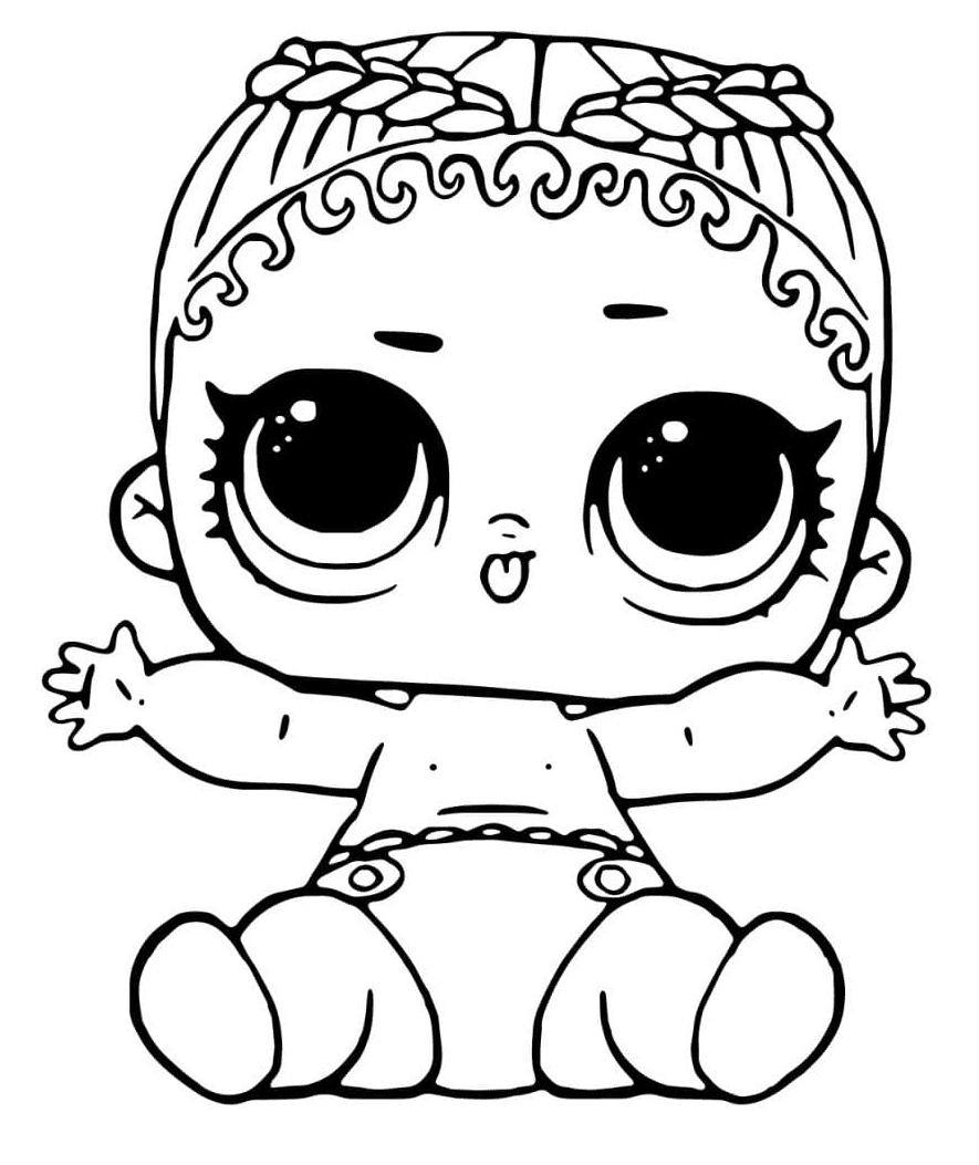 Lol Baby Lil Coconut Q.T. Coloring Pages