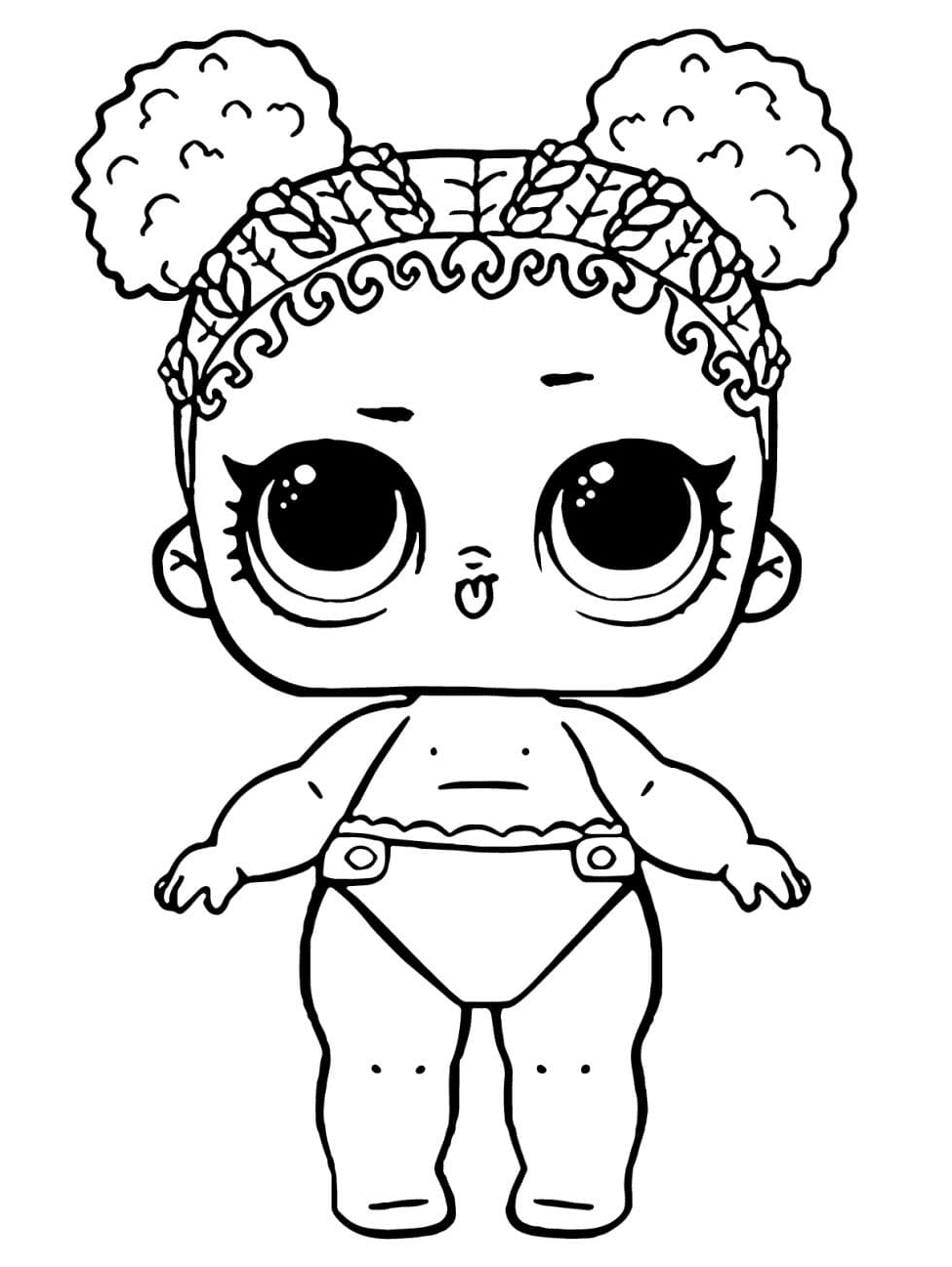 Lol Baby Lil Flower Child Coloring Pages