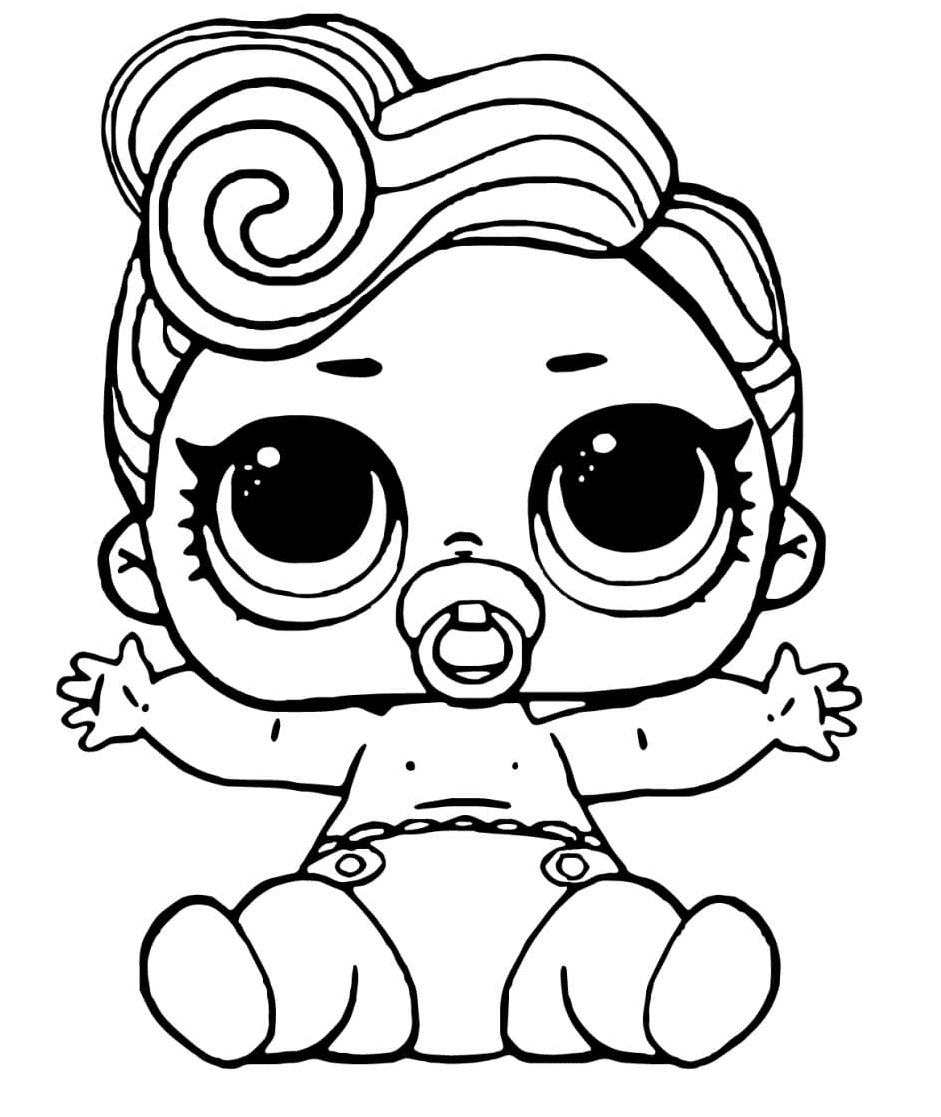 Lol Baby Lil Funky Q.T. Coloring Page