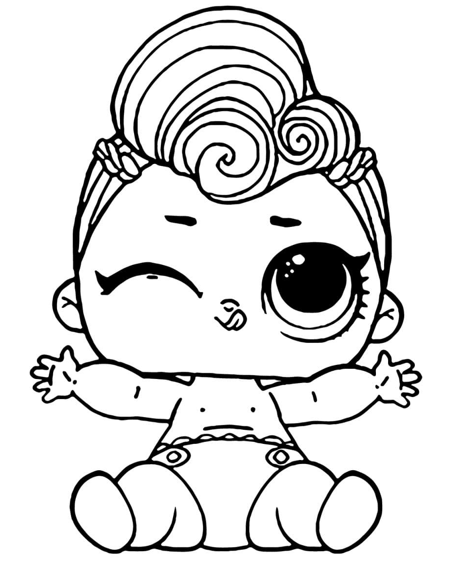 Lol Baby Lil Grunge Coloring Pages