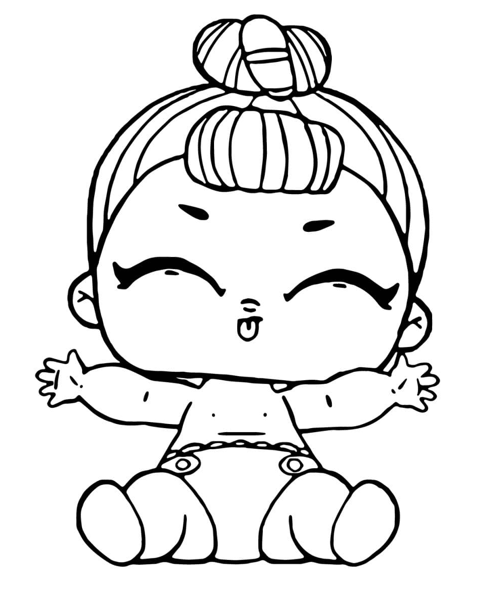 Lol Baby Lil Sugar Queen Coloring Pages