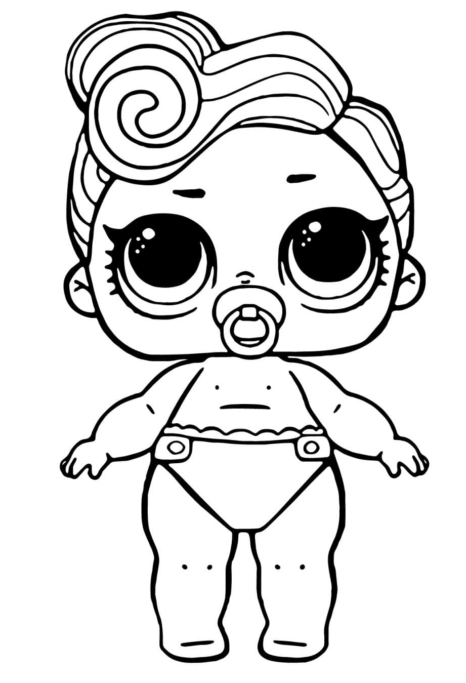 Lol Baby Lil Waves Coloring Page