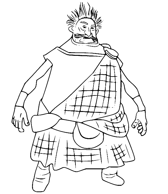 Lord Dingwall from Brave Coloring Page