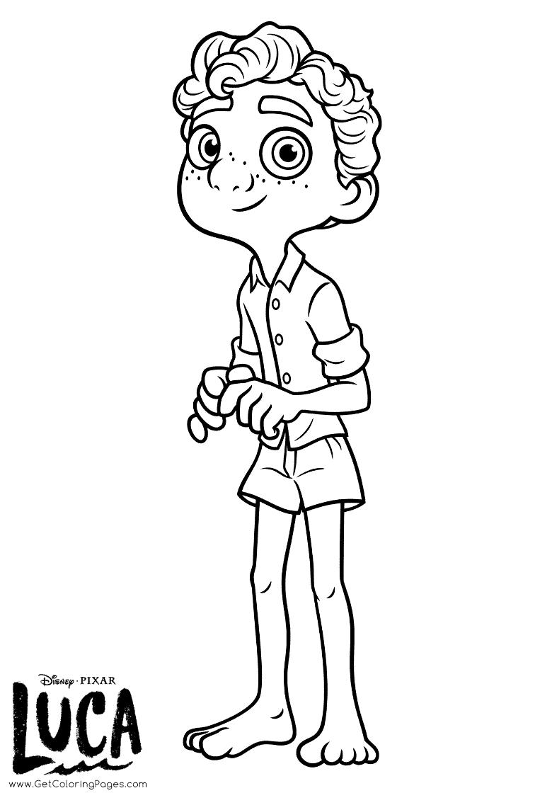 Luca Coloring Pages - Free Printable Coloring Pages