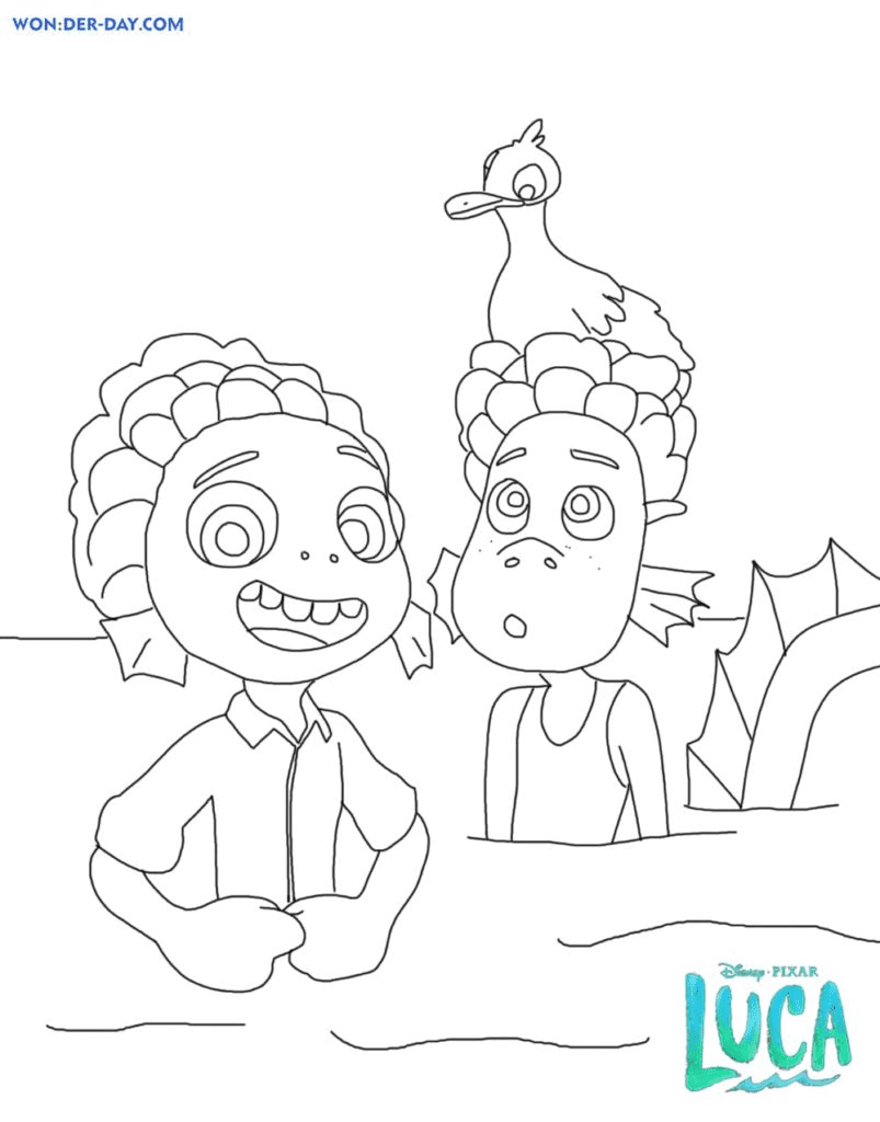 Luca Paguro and Alberto Scorfano Coloring Pages