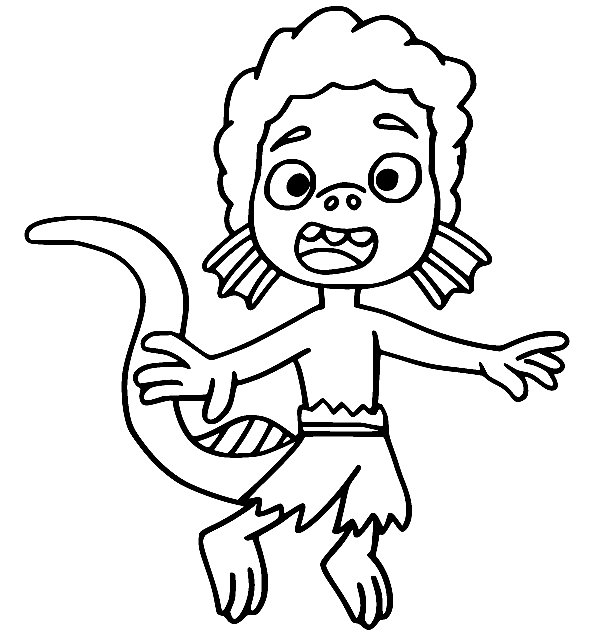 Luca Sea Monster Coloring Page