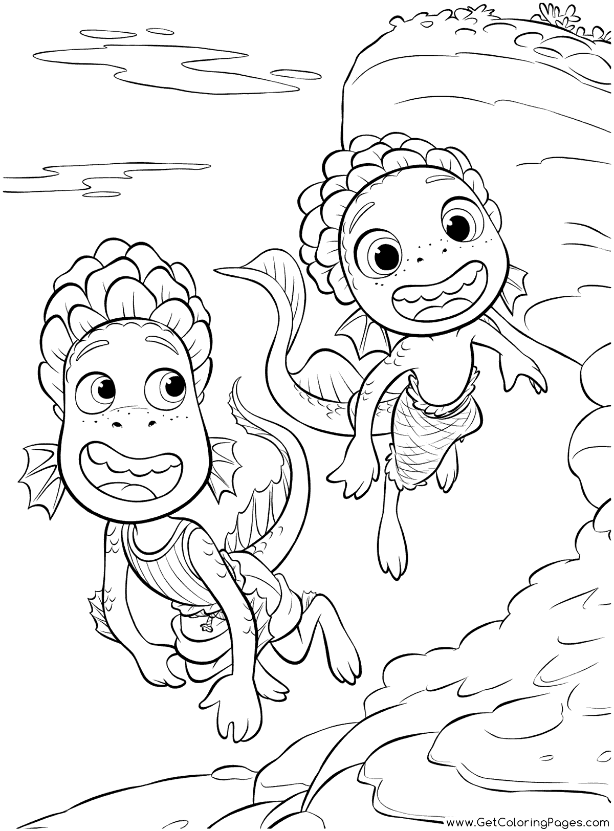 Luca coloring pages 4