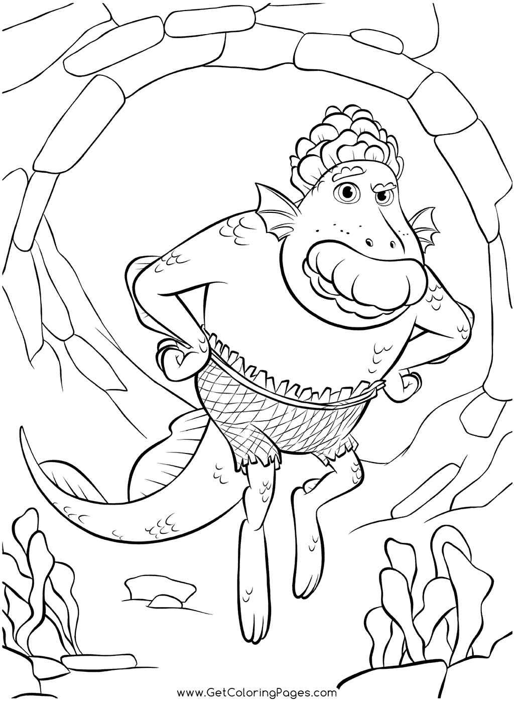 Luca’s Father Lorenzo Paguro Coloring Page