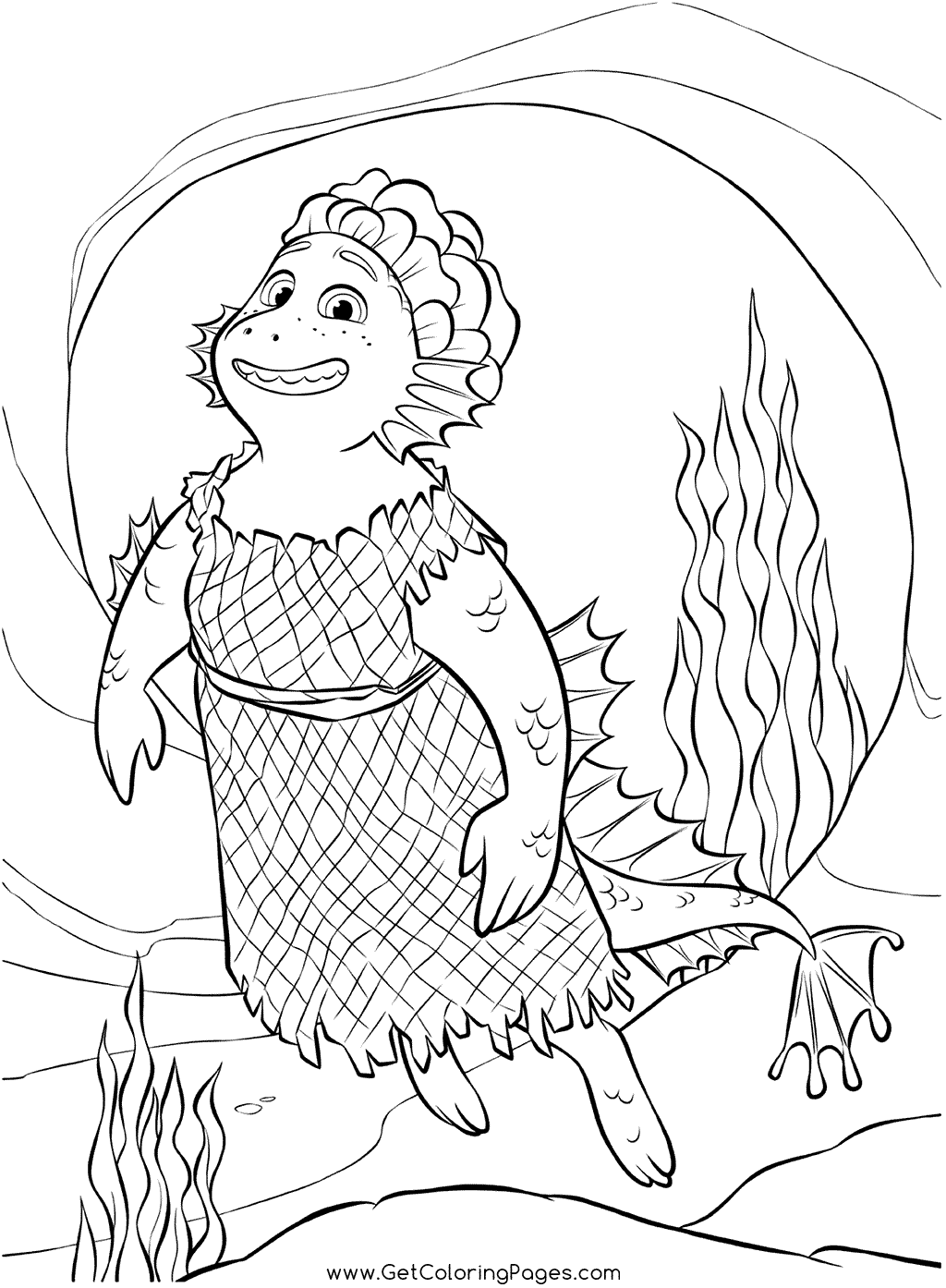 Luca’s Mother Daniela Paguro Coloring Page