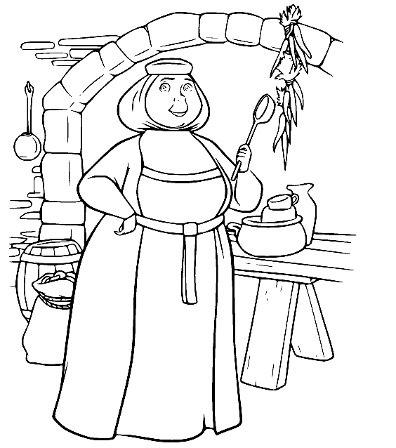 Maudie from Brave Coloring Page