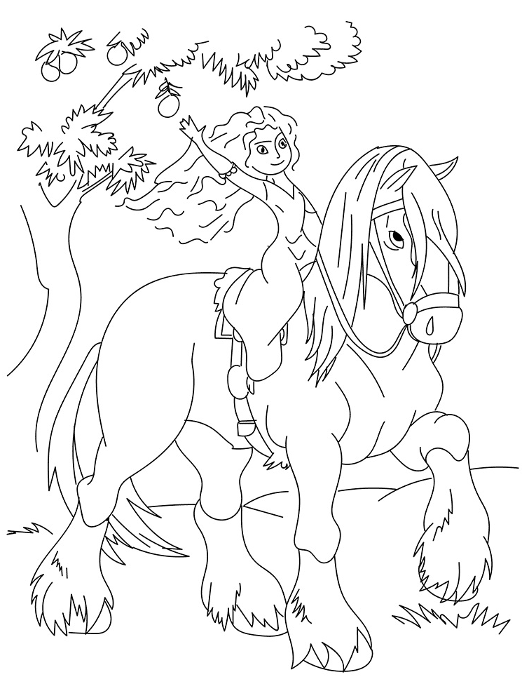 Merida And Angus Coloring Pages