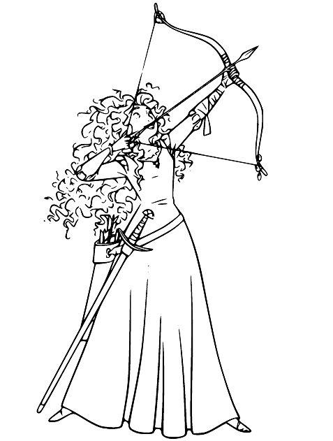 Merida Coloring Pages