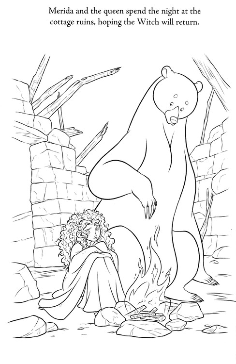 Meridas and Mordu Coloring Pages