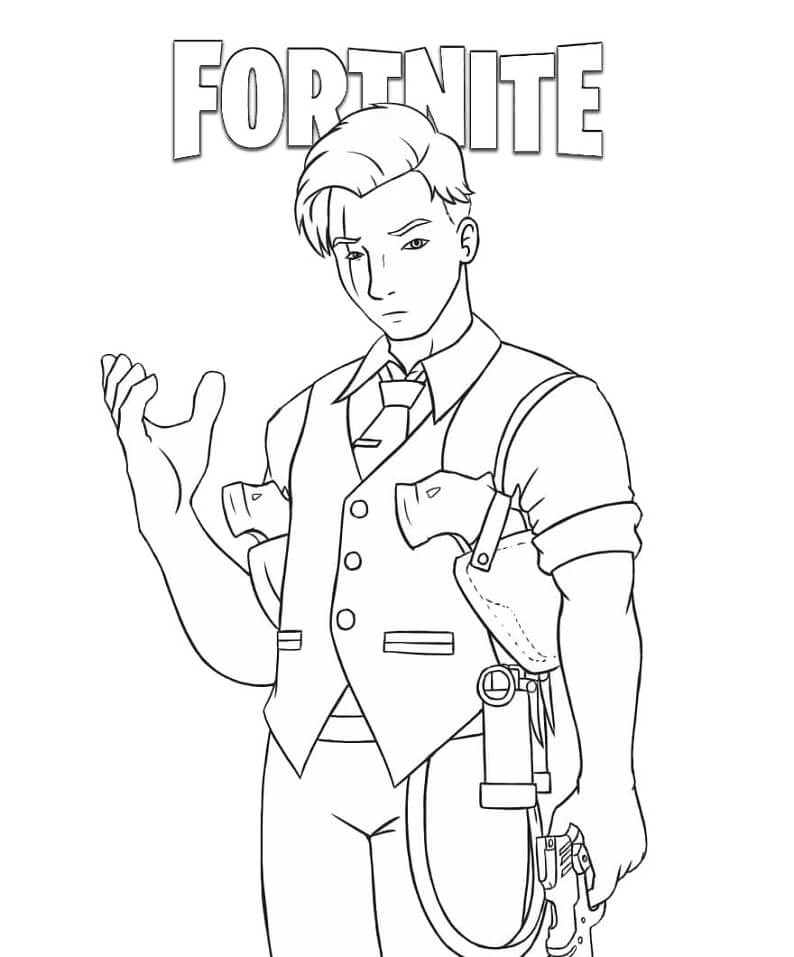 Midas Fortnite Coloring Page