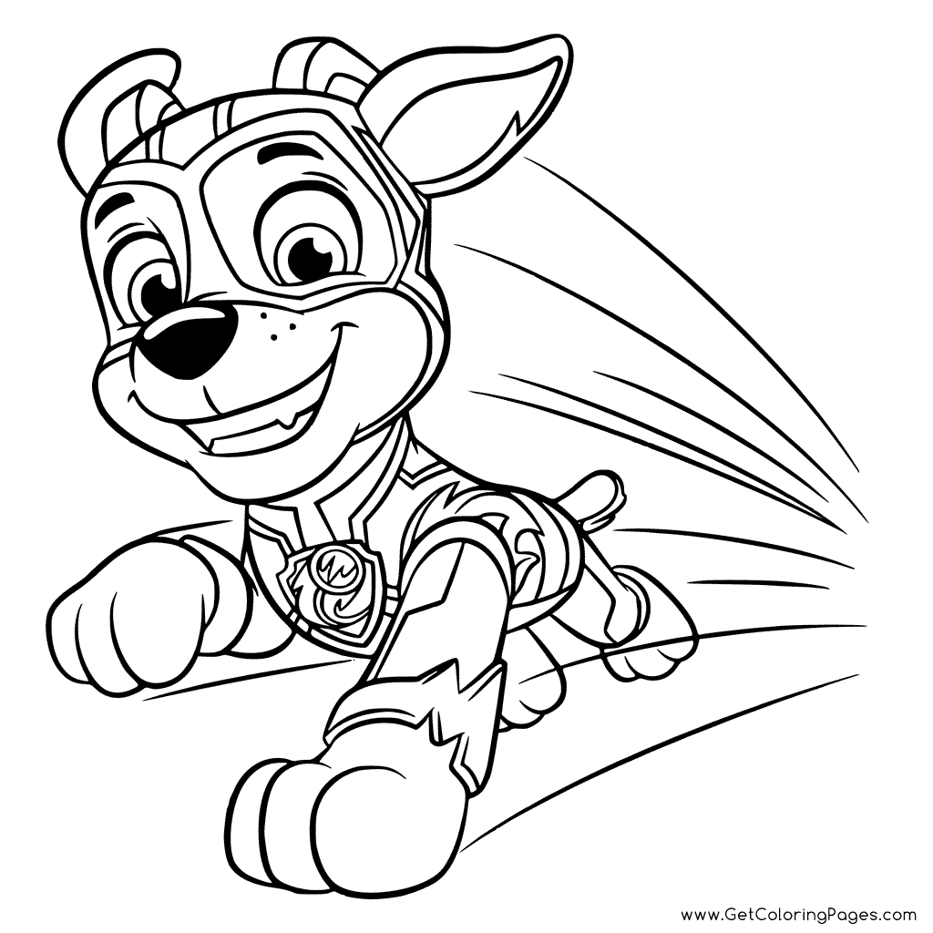 Mighty Pups persiguen de Paw Patrol Mighty Pups