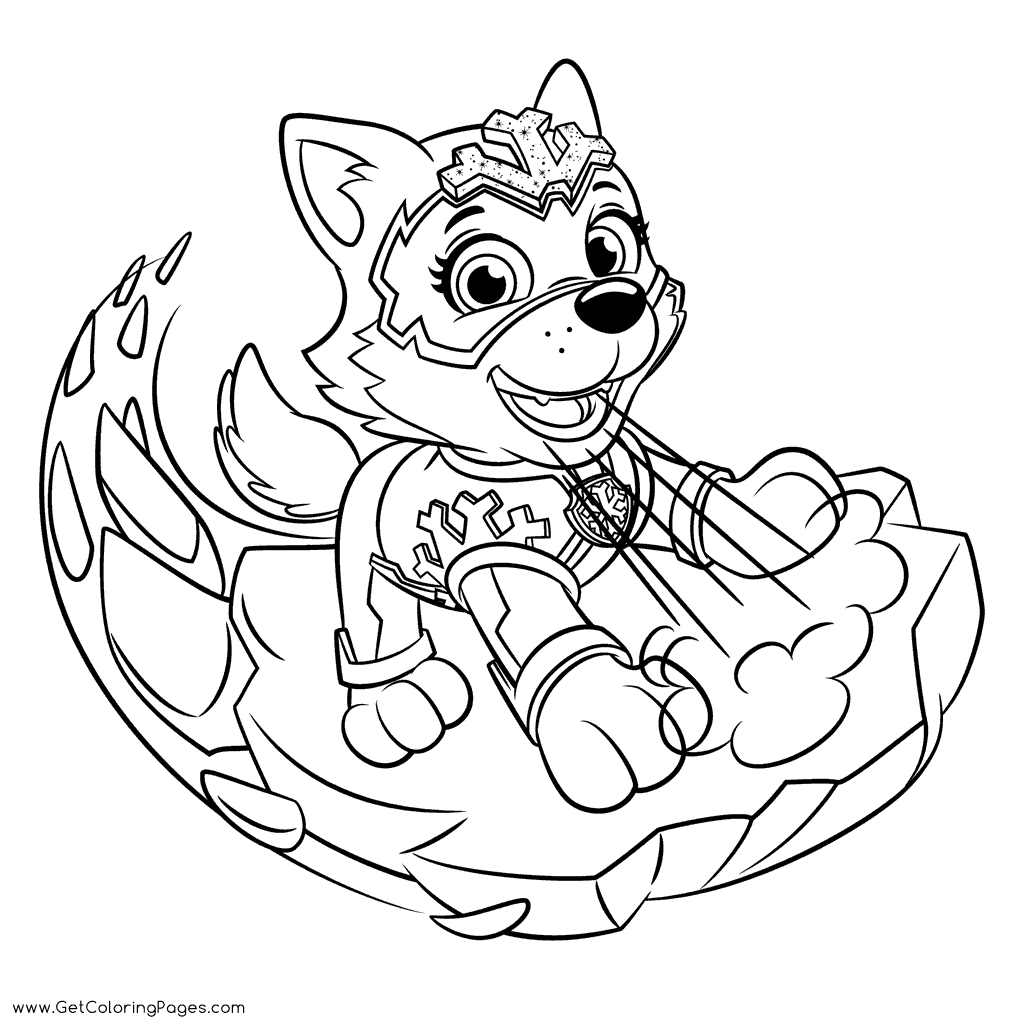 Mighty Pups Everest Coloring Pages