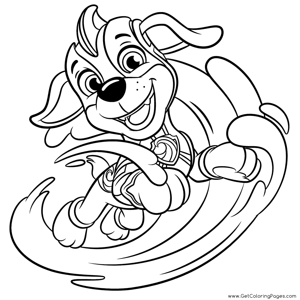 Mighty Pups Zuma Coloring Page