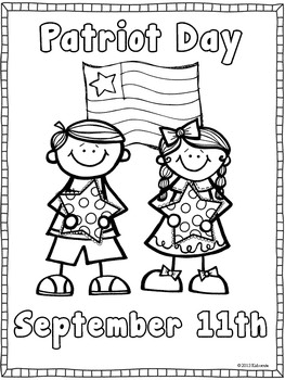 Patriot Day September 11th Coloring Page