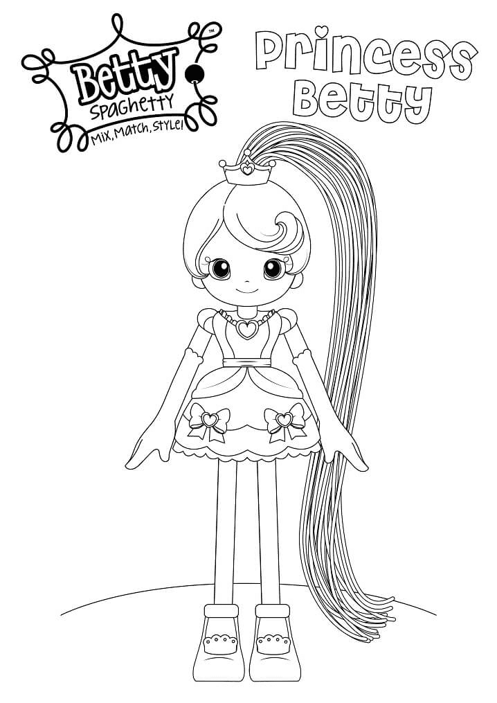 Princess Betty Coloring Pages