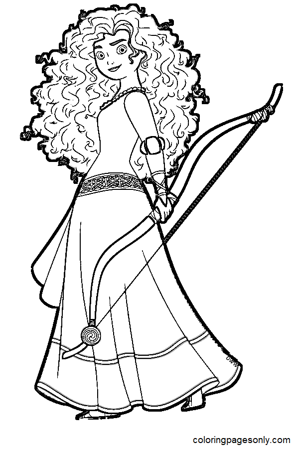coloring pages of merida