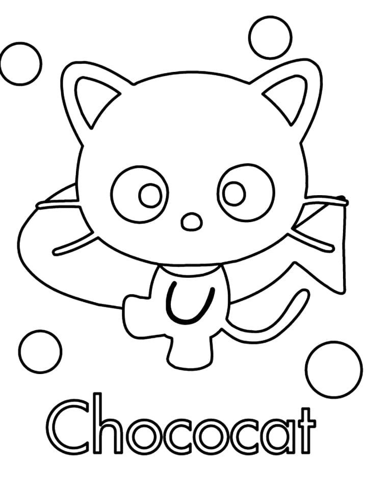 Print Chococat Coloring Page