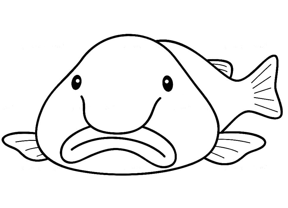 Рыба-капля для печати от Blobfish
