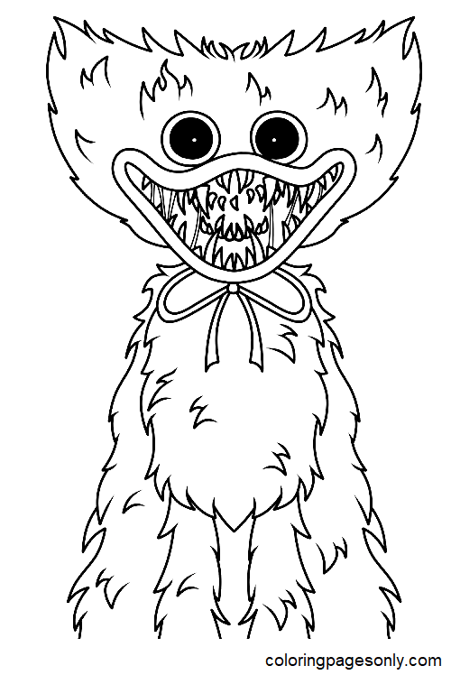 Printable Huggy Wuggy for Kids Coloring Pages