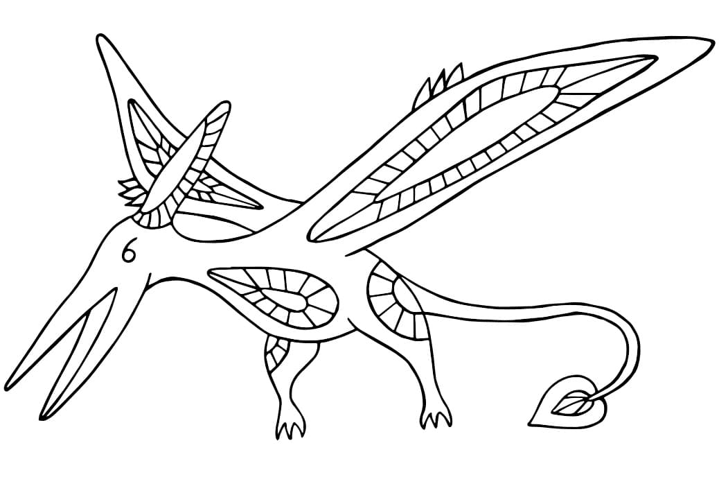 Pterodactylus Alebrijes Coloring Pages