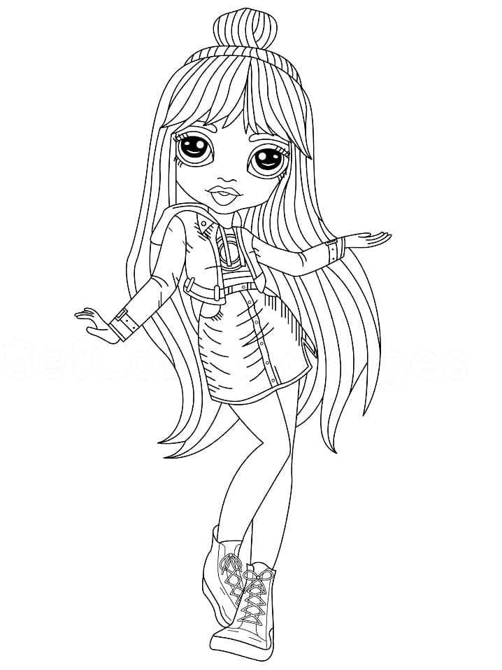 Rainbow High Jett Dawson Coloring Pages