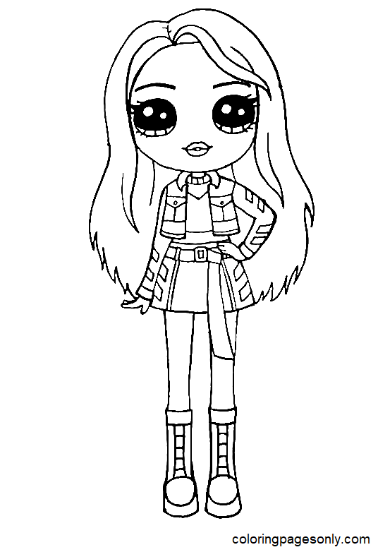 Rainbow High Skyler Coloring Page