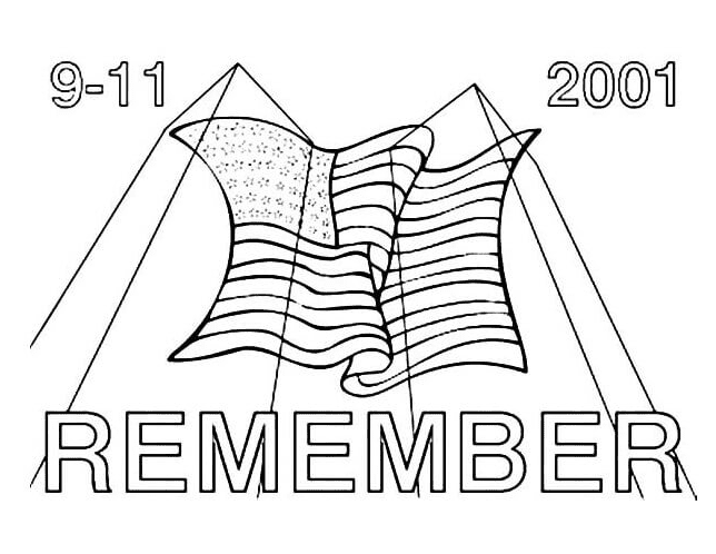 Remember Patriot Day Coloring Page