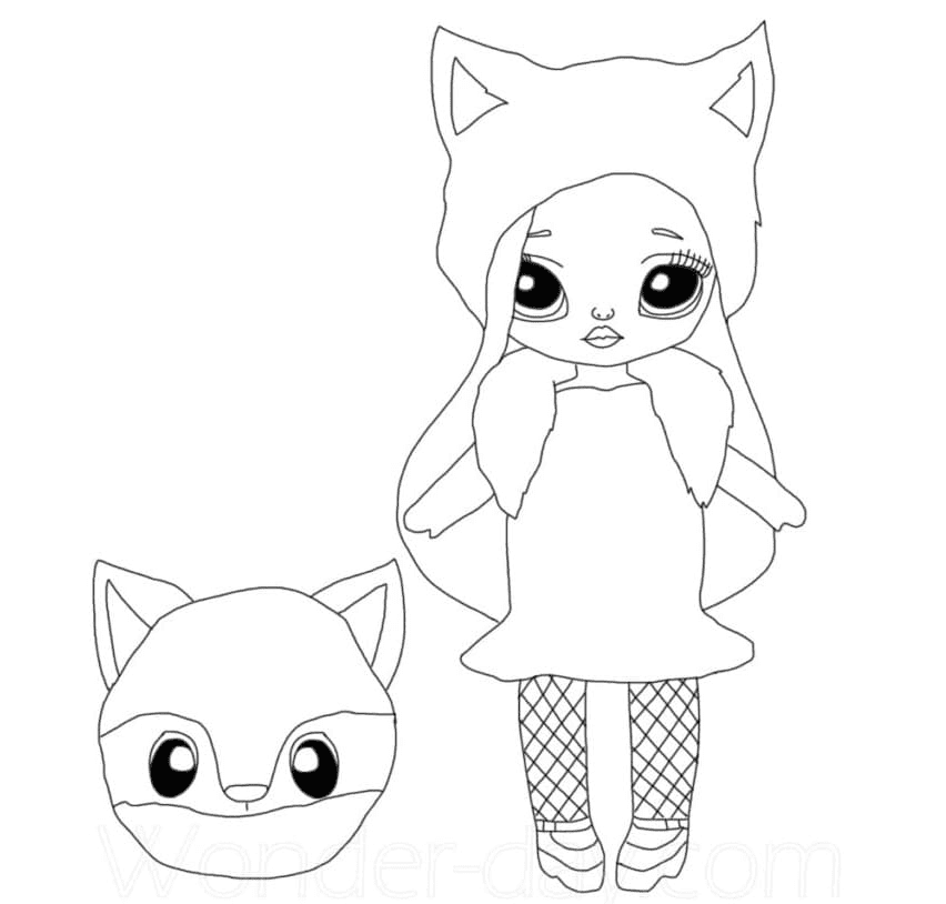 Roxy Foxy Na Na Na Surprise Coloring Page