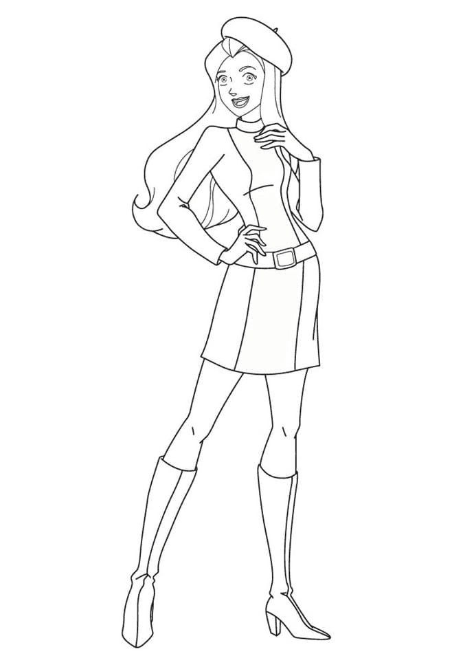 Sam Totally Spies Coloring Pages
