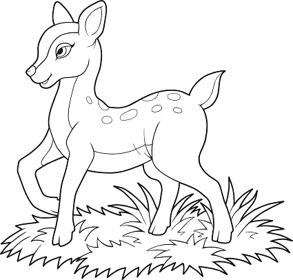 Sambar Deer Coloring Page